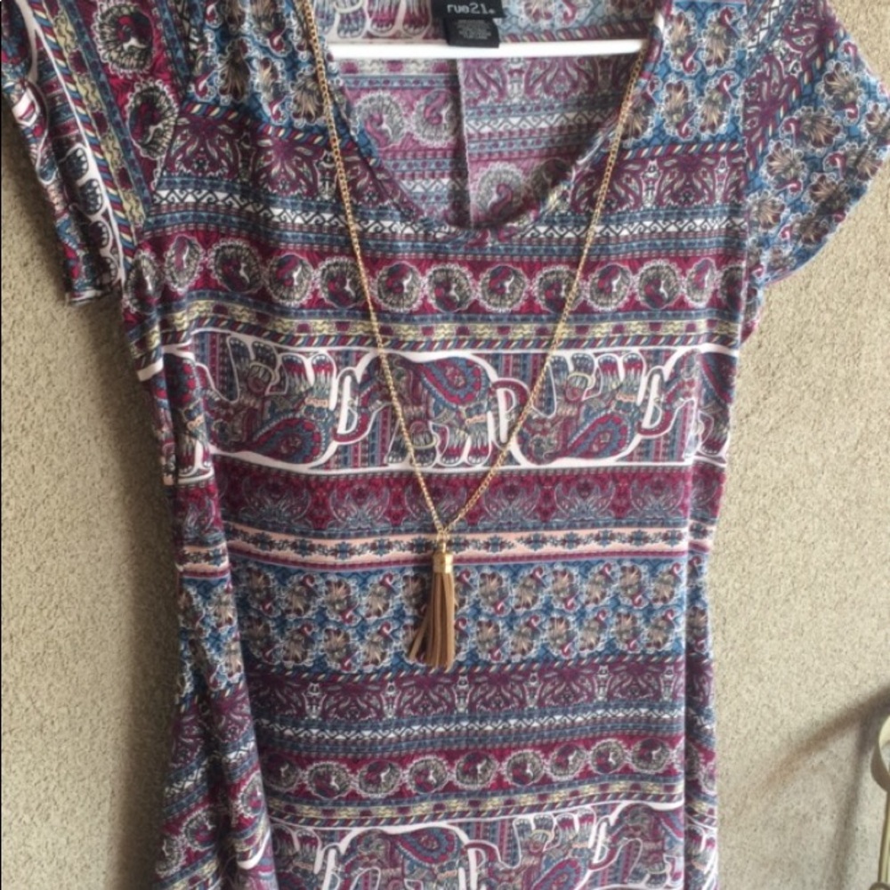Dress pattern has elephants